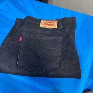 Levi's 512 perfectly slimming black jeans